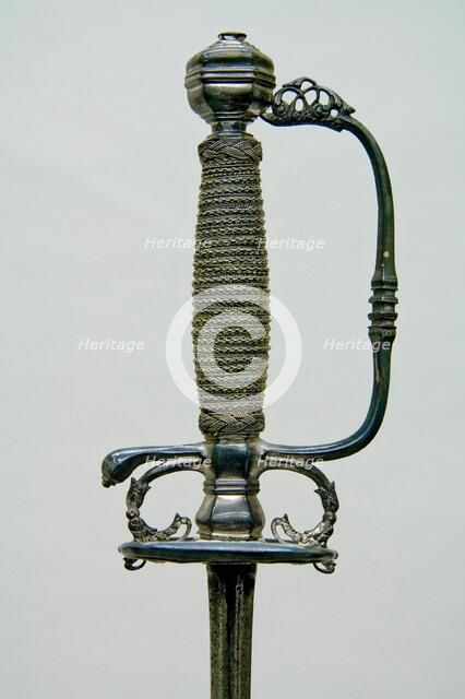 Smallsword, British, probably London, ca. 1700. Creator: Unknown.