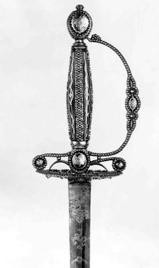Smallsword, British, probably London, ca. 1780-85. Creator: John Bland
