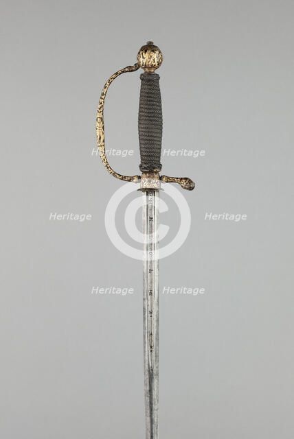 Smallsword for a Child, France, c. 1670. Creator: Unknown.