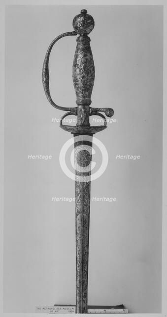 Smallsword, French, ca. 1730-35. Creator: Unknown.