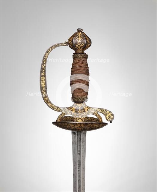 Smallsword, French, probably Paris, ca. 1650-60. Creator: Unknown.