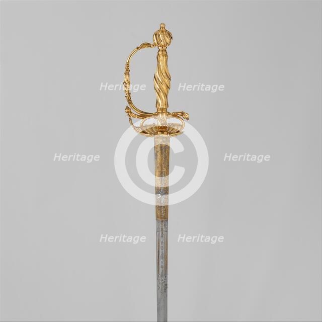 Smallsword, German or Dutch, ca. 1750-60. Creator: Unknown.