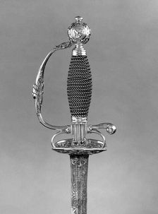 Smallsword, German, possibly Augsburg, ca. 1730. Creator: Unknown