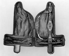 Smallsword Hilt with Storage Case, British, Birmingham or London, ca. 1785-1800. Creator: Rundell, Bridge and Rundell