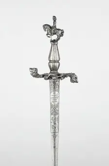 Smallsword, Nuremberg, Crossguard and Pommel: c. 1650 Blade: early 18th century Grip: c. 1550. Creator: Gottfried Christian Leygebe