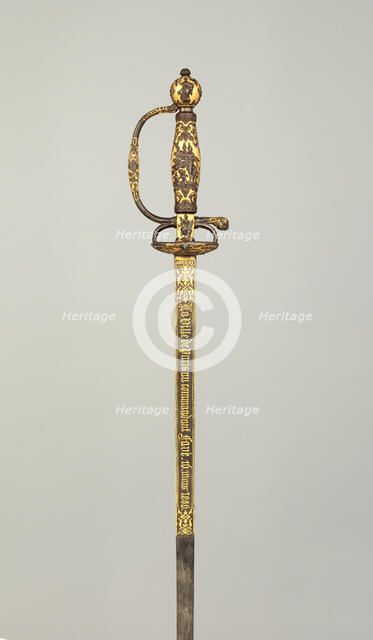Smallsword Presented by the City of Paris to Commandant Ildefonse Favé, French, Paris, 1856. Creators: Paul Bled, Lepage Moutier.