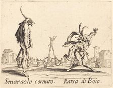 Smaralo Cornuto and Ratsa di Boio, c. 1622. Creator: Jacques Callot