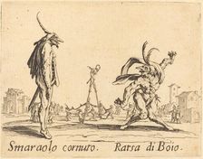 Smaralo Cornuto and Ratsa di Boio, c. 1622. Creator: Jacques Callot