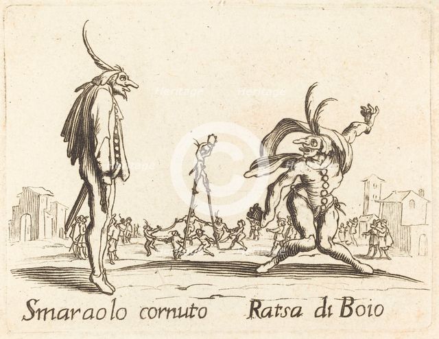 Smaralo Cornuto and Ratsa di Boio. Creator: Unknown.