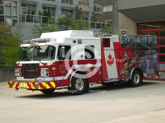 Smeal Fire appliance, Vancouver, British Columbia, Canada 2018. Creator: Unknown.