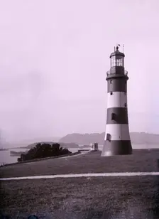 Smeaton's Tower near Plymouth in Devon. Creator: Unknown