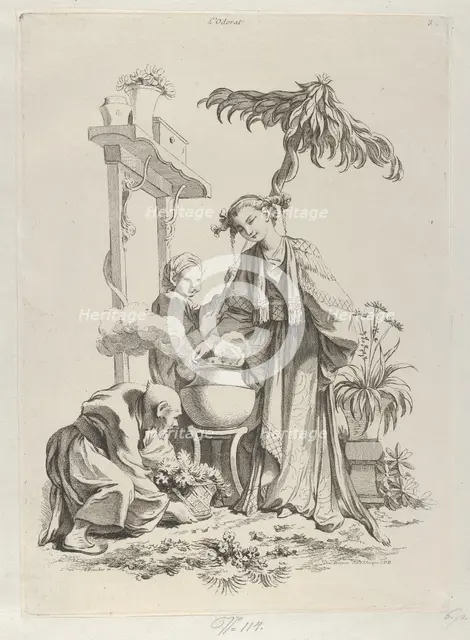 Smell, 1720-70. Creator: Francois Boucher.