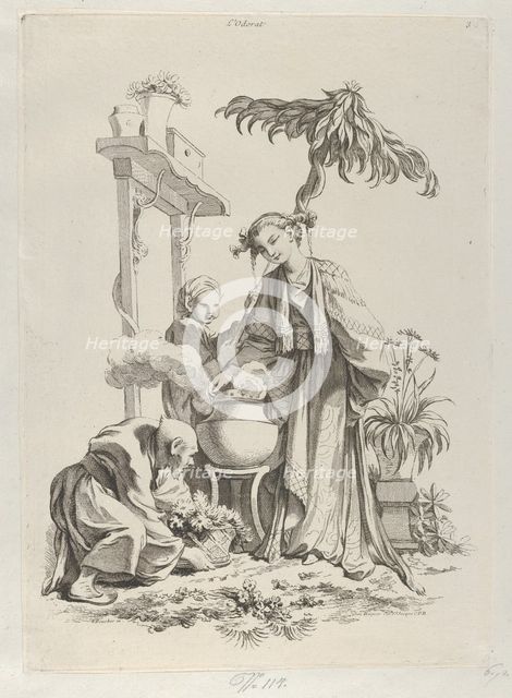 Smell, 1720-70. Creator: Francois Boucher.