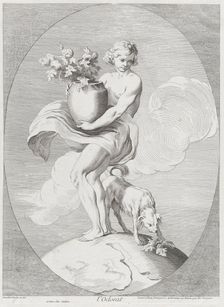 Smell, 1730-65. Creators: Caylus, Anne-Claude-Philippe de, Etienne Fessard