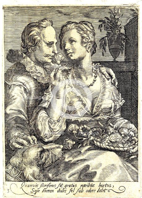 Smell (From the series The Five Senses). Artist: Saenredam, Jan (1565-1607)