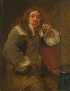 Smell (Portrait of Lucas Faydherbe (1617-1697). From the Series The Five Senses, before 1661. Creator: Coques, Gonzales (1614/18-1684)