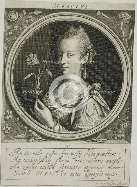Smell, plate three from The Five Senses, n.d. Creator: Jacob van der Heyden.
