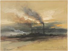 Smelting Works at Denver, 1892. Creator: Thomas Moran (American, 1837-1926)