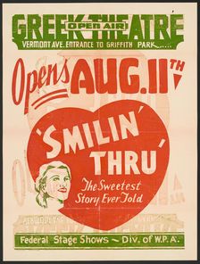 Smilin Thru, Los Angeles, [193-]. Creator: Unknown