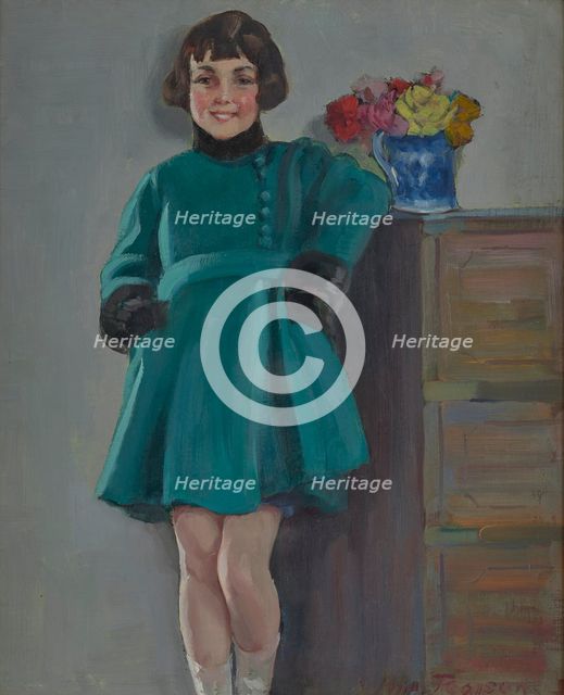 Smiling Girl, early 20th century. Creator: Harry John Pearson.