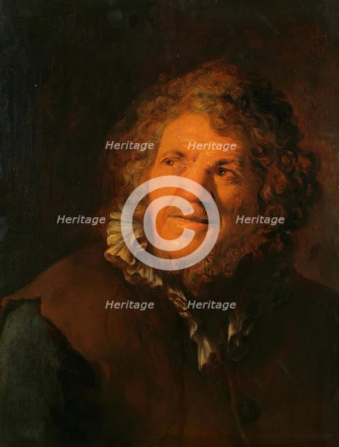 Smiling Old Man (Abraham Grapheus ? ), 1637. Creator: Jan Lievens.