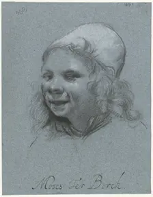 Smiling Self-portrait, from the Side, 1661. Creator: Moses ter Borch