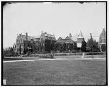 Smith College, Annex No. 1 and music hall, Northampton, Mass., between 1890 and 1901. Creator: Unknown