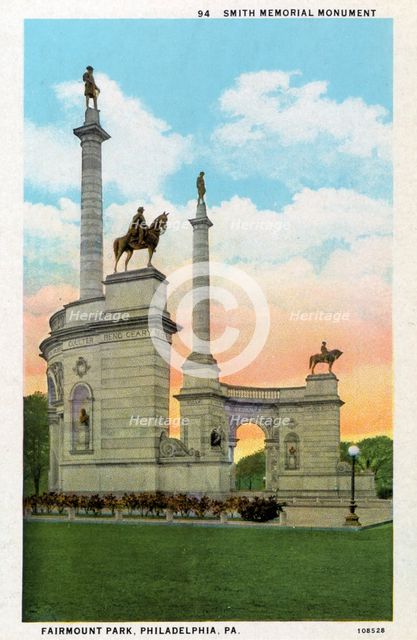 Smith Memorial Monument, Fairmount Park, Philadelphia, Pennsylvania, USA, 1926. Artist: Unknown