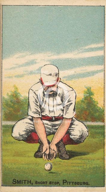 Smith, Shortstop, Pittsburgh, from the Gold Coin series (N284) for Gold Coin Chewing Tobacco, 1887. Creator: D Buchner & Co.