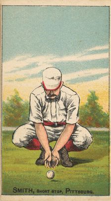 Smith, Shortstop, Pittsburgh, from the Gold Coin series (N284) for Gold Coin Chewing Tobacco, 1887. Creator: D Buchner & Co