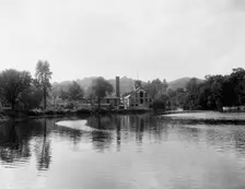 Smith Paper Mill (Columbia Mill, where first wood pulp paper was made), Lee, Mass., (c1911?). Creator: Unknown
