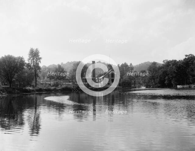 Smith Paper Mill (Columbia Mill, where first wood pulp paper was made), Lee, Mass., (c1911?). Creator: Unknown.