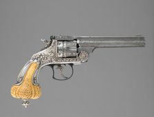 Smith & Wesson .44 Double-Action Frontier Model Revolver decorated by Tiffany & Co, American,c1893. Creator: Smith & Wesson