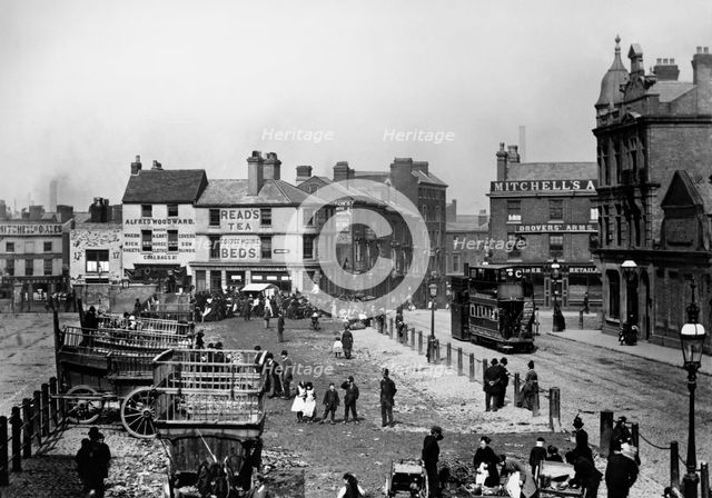 Smithfield Market, Birmingham, West Midlands, c1890s. Artist: Unknown.