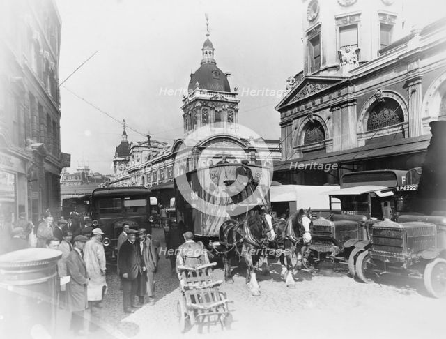Smithfield Market, London, c1920s-1930s. Creator: George Davison Reid.