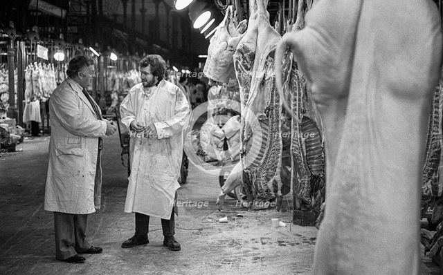 Smithfield Meat Market, City of London, January 1980. Creator: Peter Thompson.