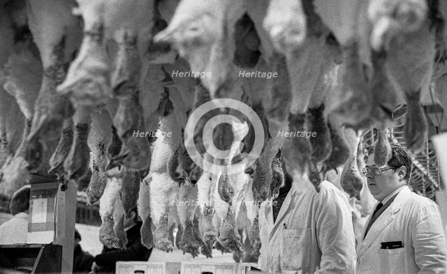 Smithfield Meat Market, City of London, January 1980. Creator: Peter Thompson.