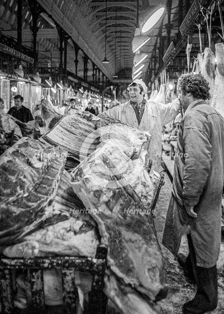 Smithfield Meat Market, City of London, January 1980. Creator: Peter Thompson.