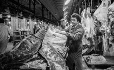 Smithfield Meat Market, City of London, January 1980. Creator: Peter Thompson