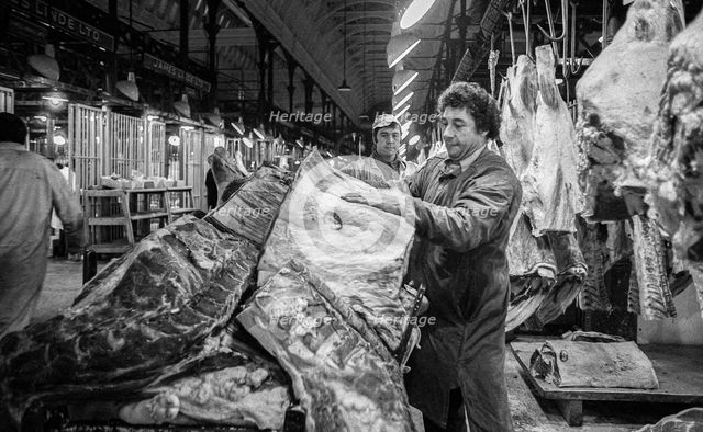 Smithfield Meat Market, City of London, January 1980. Creator: Peter Thompson.