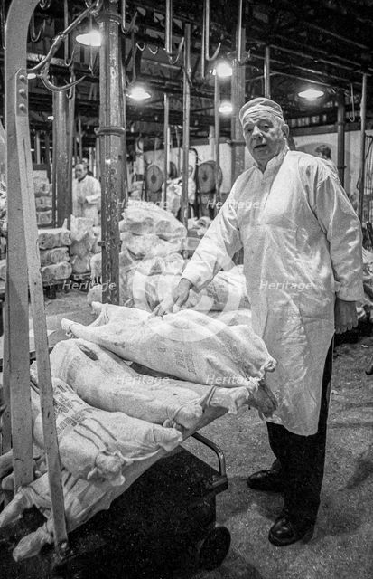 Smithfield Meat Market, City of London, January 1980. Creator: Peter Thompson.