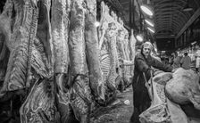Smithfield Meat Market, City of London, January 1980. Creator: Peter Thompson