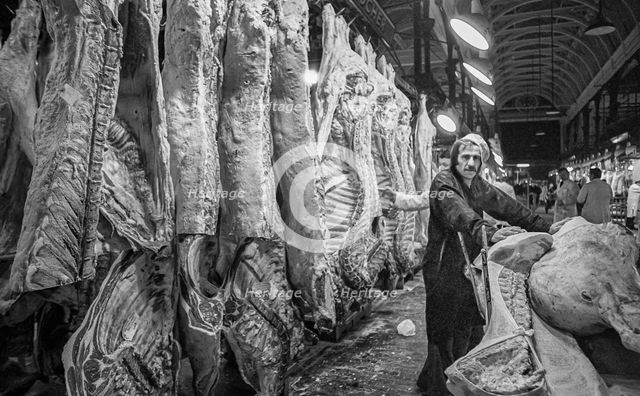 Smithfield Meat Market, City of London, January 1980. Creator: Peter Thompson.