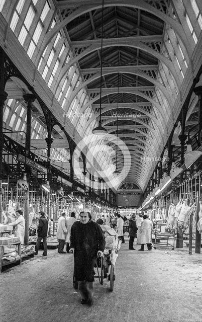 Smithfield Meat Market, City of London, January 1980. Creator: Peter Thompson.