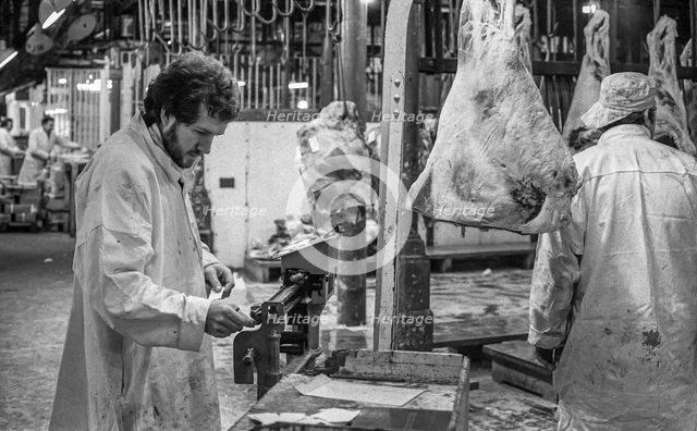 Smithfield Meat Market, City of London, January 1980. Creator: Peter Thompson.