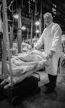 Smithfield Meat Market, City of London, January 1980. Creator: Peter Thompson