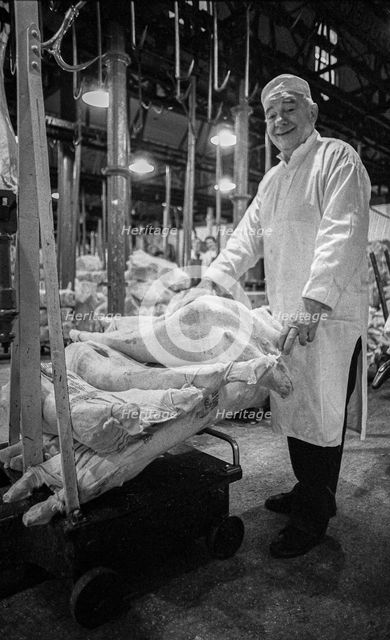 Smithfield Meat Market, City of London, January 1980. Creator: Peter Thompson.