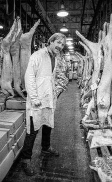 Smithfield Meat Market, City of London, January 1980. Creator: Peter Thompson