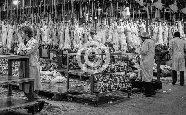 Smithfield Meat Market, City of London, January 1980. Creator: Peter Thompson.