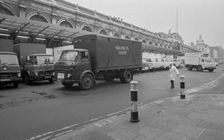 Smithfield Meat Market, City of London, January 1980. Creator: Peter Thompson